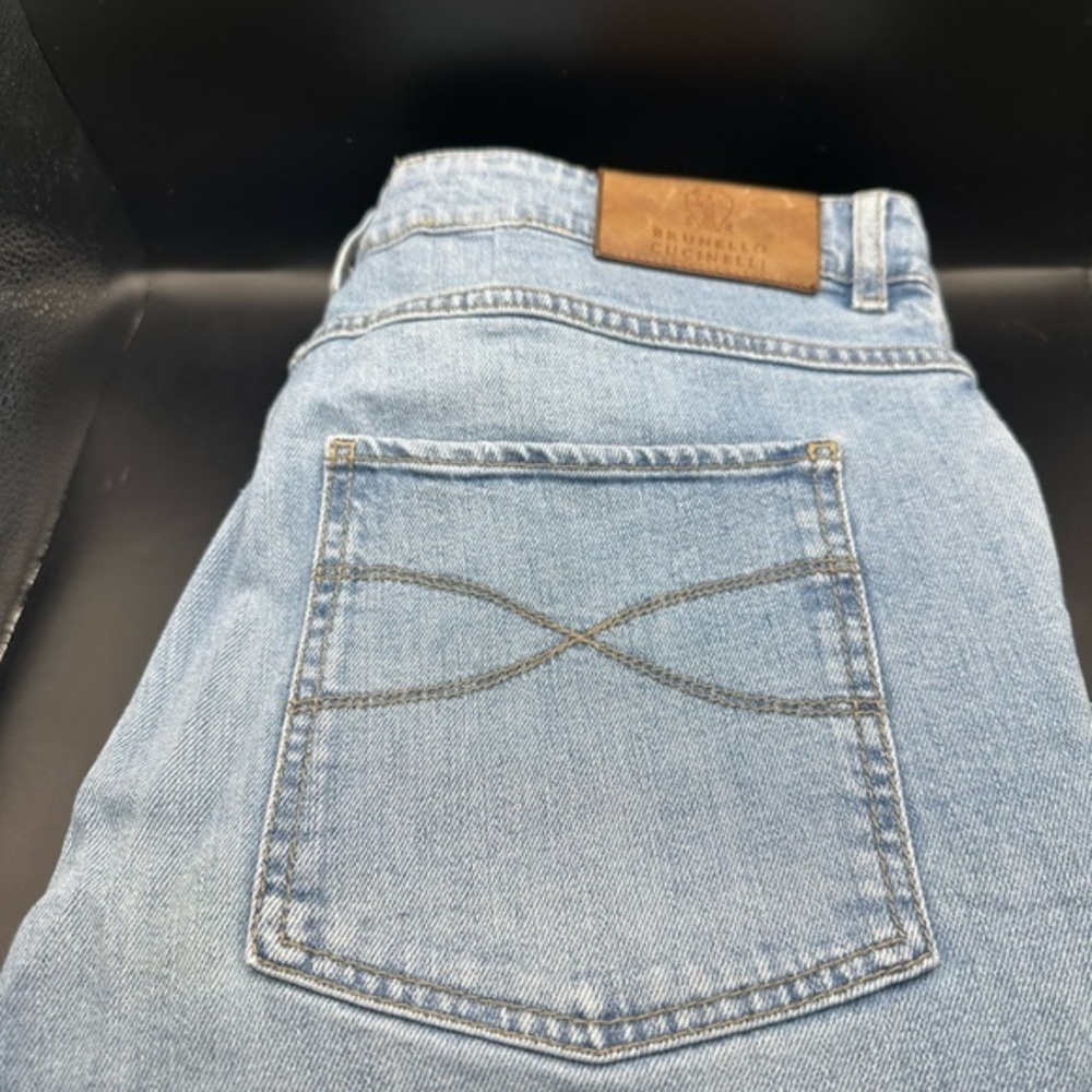 Brunello Cucinelli Light Blue Tapered Denim